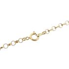 Image 3 of Gold jasseron link necklace with garnet