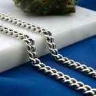 Afbeelding 2 van Zilveren gourmetschakel ketting | 50 cm