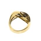 Image 4 of Two-tone gold crossover ring