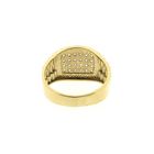 Image 5 of Two-tone gold Rolex President band ring with zirconia