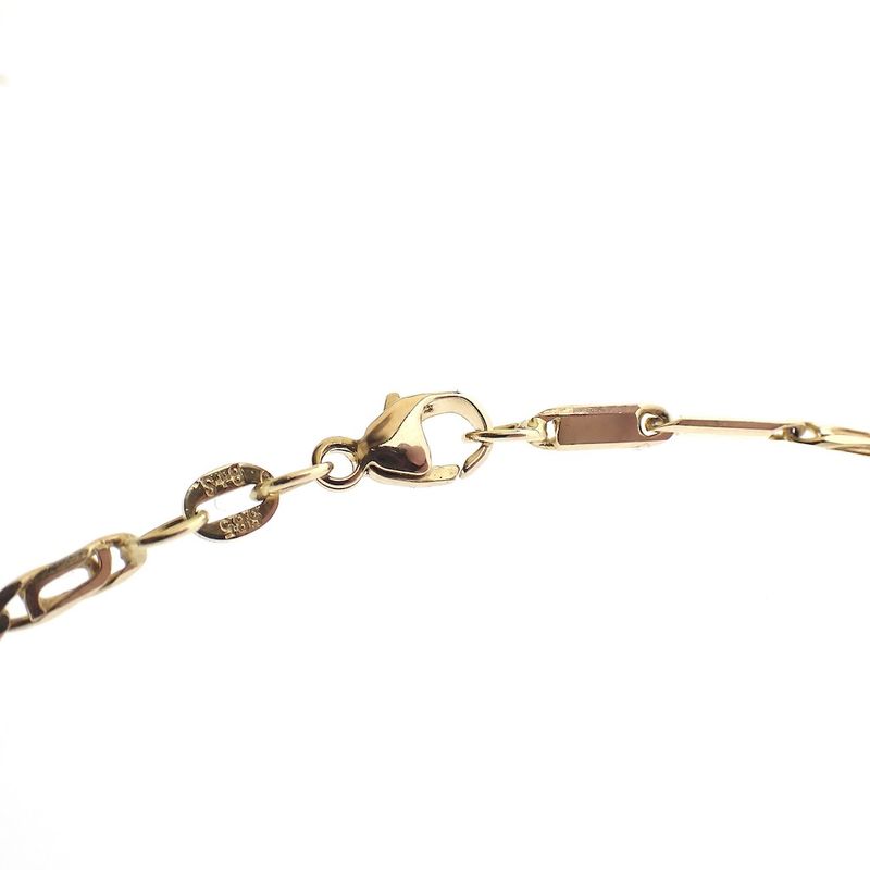 Image 7 of Golden Figaro variation link chain | 45 cm