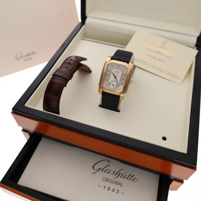 Image 2 of Glashütte Original Senator 1845 Karree 18ct. 42-05-01-02-04; 18ct. Gold Men's Watch