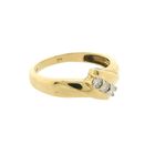 Image 5 of Gold ring with diamonds; 0.05 ct.