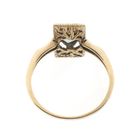 Image 6 of Retro gold ring with aquamarine