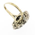 Image 6 of Victorian gold ring with rose-cut diamonds; approx. 0.40 ct.