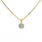 Image 9 of Two-tone gold pendant with diamonds | 0.19 ct.