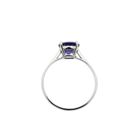 Image 5 of White gold solitaire ring with tanzanite
