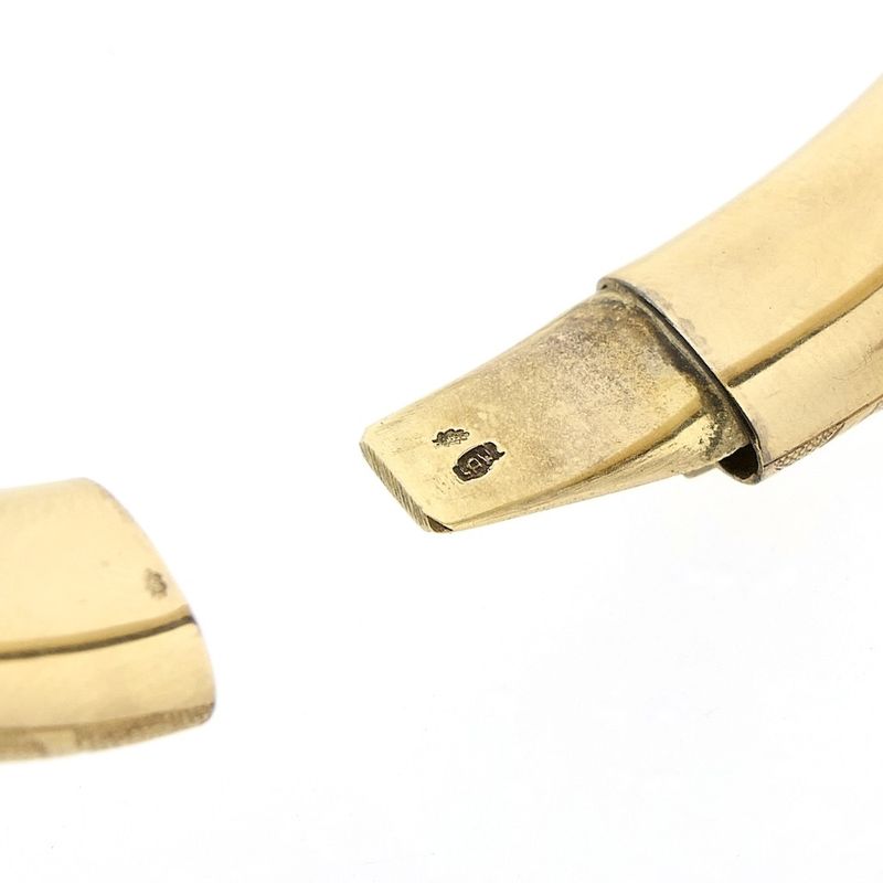 Image 11 of Vintage gold slave bracelet with engravings; Size M