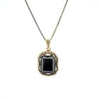 Image 4 of Vintage gold pendant with hematite