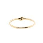 Image 4 of Rose gold solitaire ring with yellow diamond; 0.04 ct.