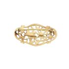 Image 3 of Vintage gold brooch with a floral design