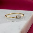 Image 2 of Gold spinner ring with zirconia