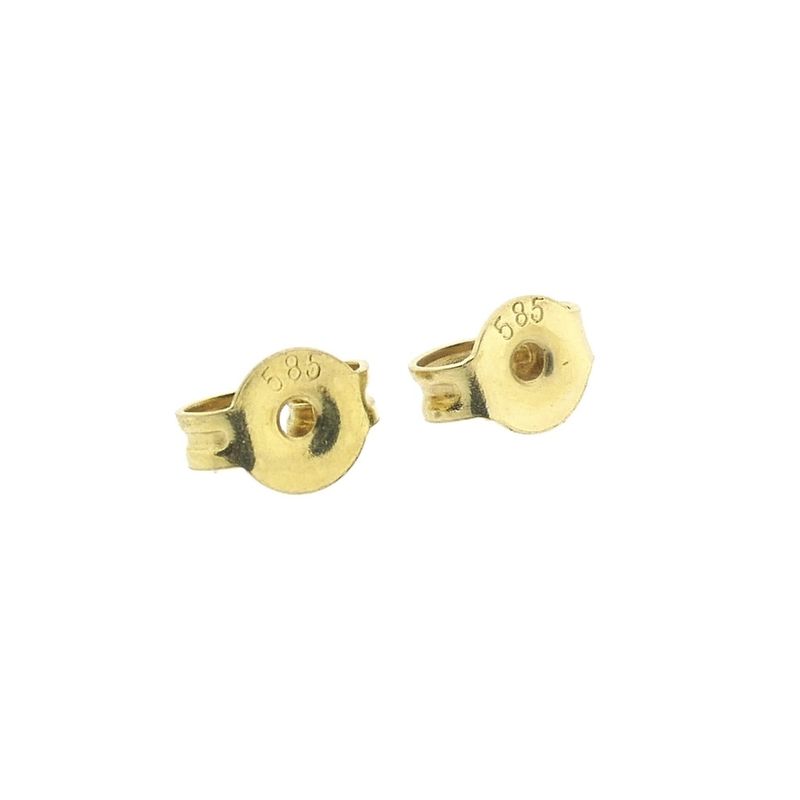 Image 6 of Gold stud earrings with pearl