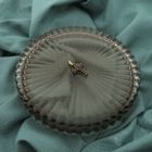 Image 2 of Gold cross pendant with garnet stones