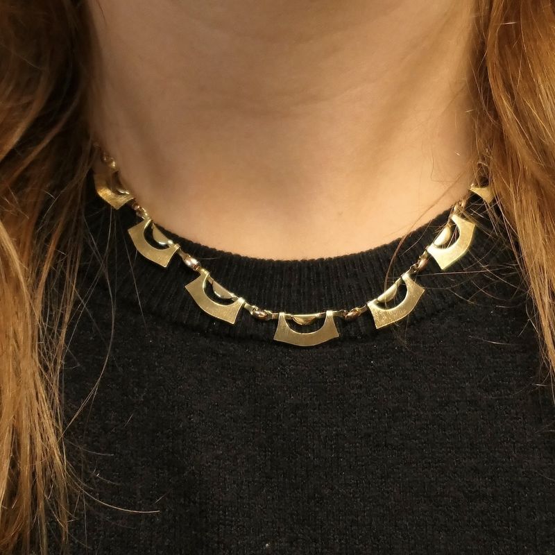 Image 10 of Two-tone gold fantasy link chain