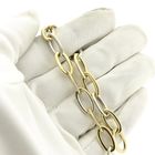 Image 7 of Monzario bicolor gold wide anchor link bracelet