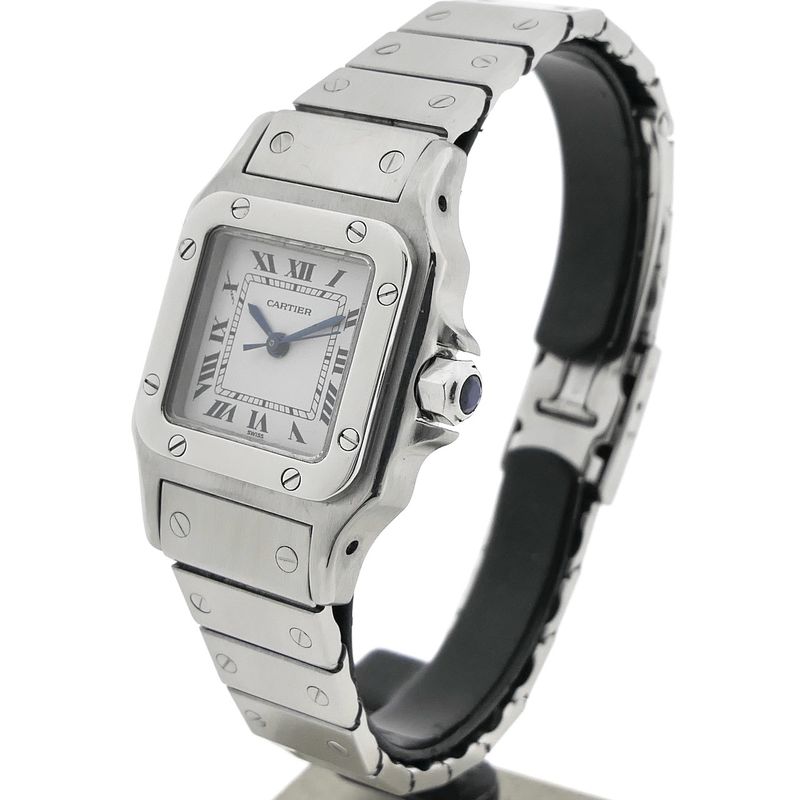Image 1 of Cartier Santos Galbèe Automatic 0901; Vintage dames horloge