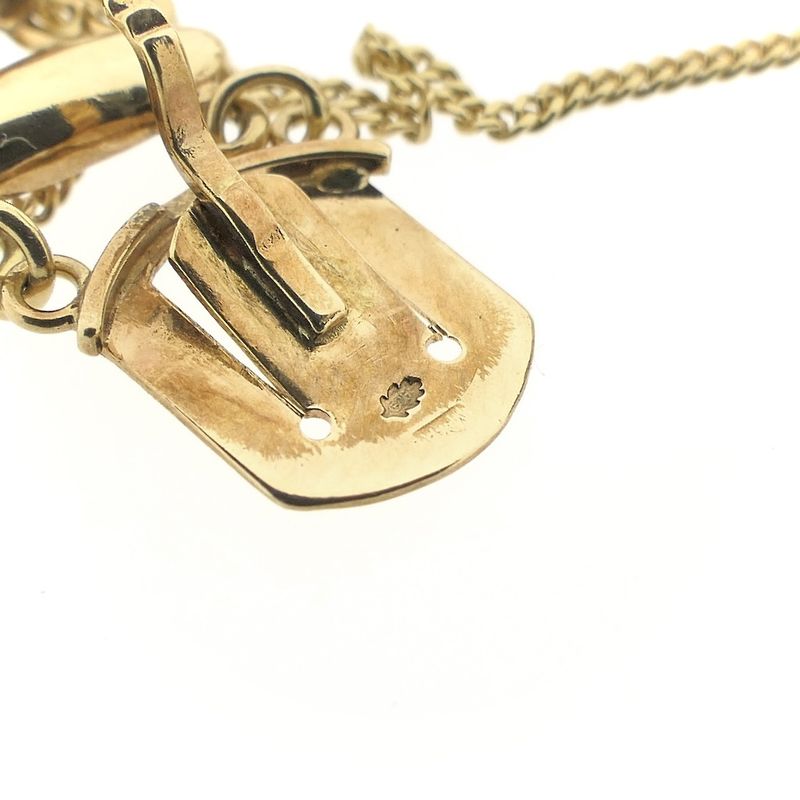 Image 8 of Gold bracelet with blood corals; Antique | 19 cm