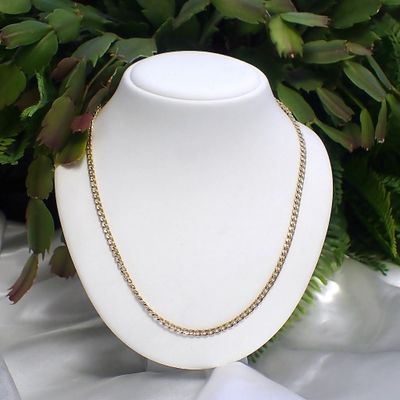 Image 2 of Gold gourmet link necklace | 53 cm