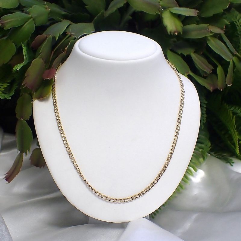 Image 2 of Gold gourmet link necklace | 53 cm