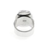 Image 5 of Silver robust ring with onyx