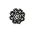 Image 3 of Two-tone gold Victorian ring with rose-cut diamonds; 0.62 ct.