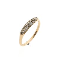 Rose Gold Ring with Diamonds; Approx. 0.28 ct.