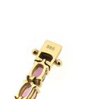 Image 8 of Gold bracelet with pink tourmaline | 18 cm