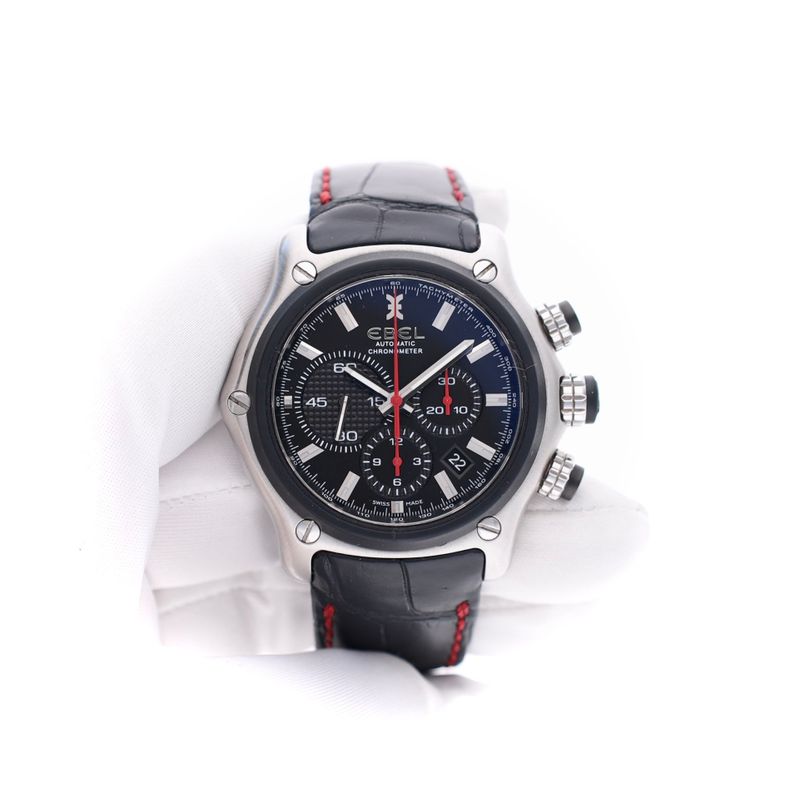 Image 11 of Ebel 1911 BTR Chronograph E9137L73; Automatic Watch