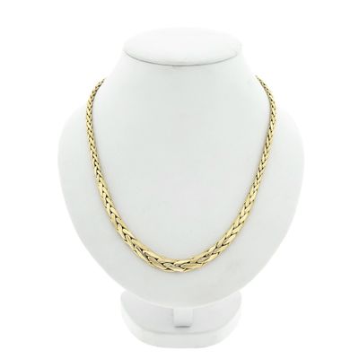 Image 1 of Gold foxtail link necklace