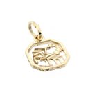 Image 3 of Gold zodiac sign pendant; Scorpio