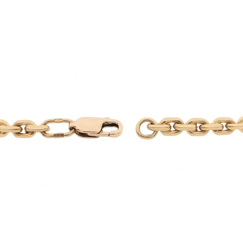 Image 6 of Solid gold anchor link chain | 68 cm