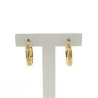 Gold matte earrings | Ø 19.0 mm