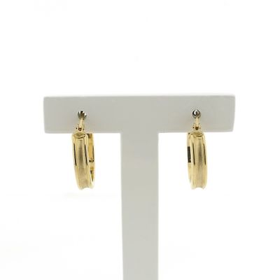 Image 1 of Gold matte earrings | Ø 19.0 mm