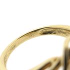 Image 8 of Vintage gold ring with pearl and diamonds; 0.13 ct.