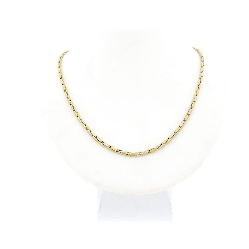 Image 5 of Two-tone Cardano link chain | 47 cm