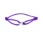 Image 1 of Forever Knots® Handmade Purple Satin Bracelet