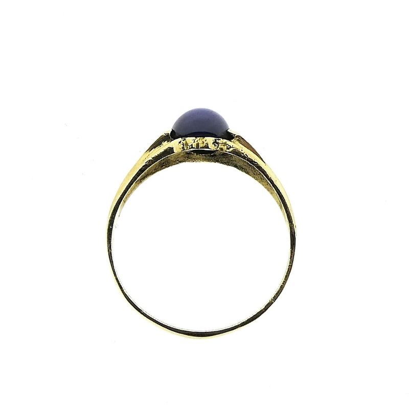 Image 5 of 18 carat gold ring with star sapphire