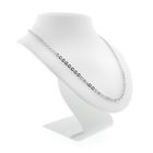 Image 7 of Silver long anchor link necklace | 70 cm