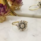 Image 7 of Two-tone gold entourage ring with diamond | 0.23 ct.