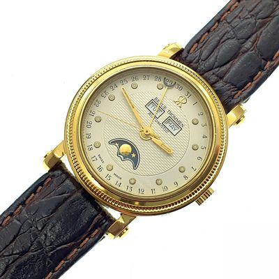 Image 2 of Revue Thommen Triple-calendar; Automatic men's watch with moon phase