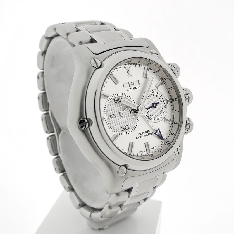Image 3 of Ebel 1911 BTR Manufacture Chronograph; Automatic watch with GMT