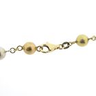 Image 5 of Tricolor gold ball chain; 72 cm