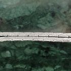 Image 5 of White gold cobra link necklace with fixed pendant | 40 cm