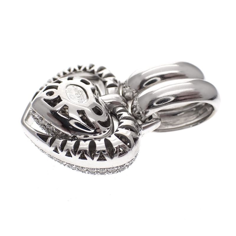 Image 5 of 18-karat white gold heart pendant; Chimento | 3.24 ct. diamond
