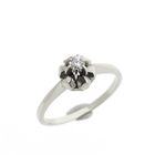 Image 1 of White gold solitaire ring with diamond | 0.10 ct.