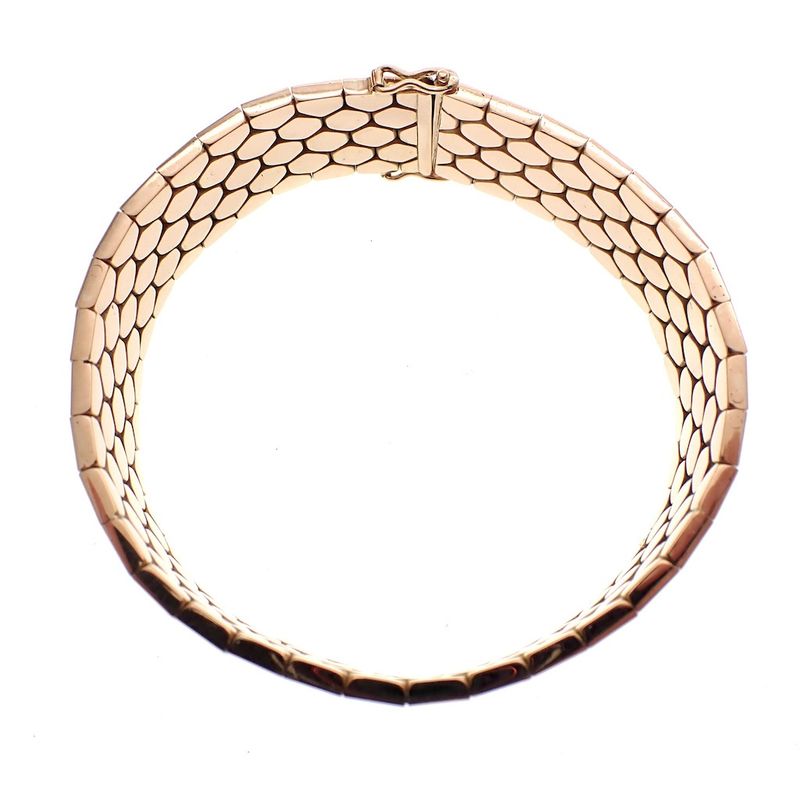 Image 6 of Rose gold honeycomb bracelet; 19.5 cm