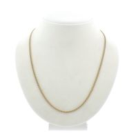 Gold gourmet link necklace | 49 cm