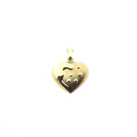 Gold pendant of a heart
