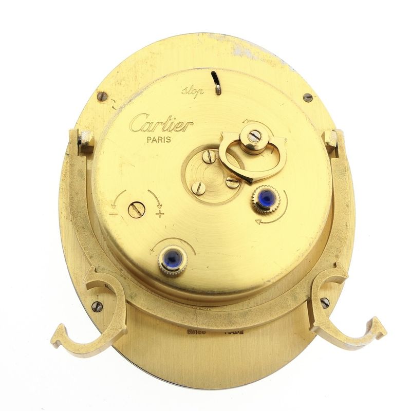 Image 7 of Cartier Baignoire; Mechanische tafelklok/wekker/bureauklok